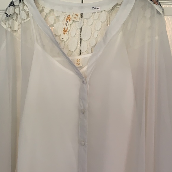 Only worn once white blouse. - Picture 2 of 2
